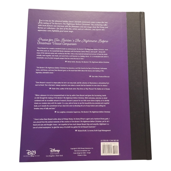 New Disney Nightmare Before Christmas Visual Companion Large Coffee Table Book - Picture 3 of 5